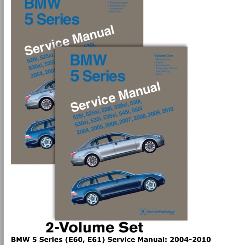BMW 5 Series (E60, E61) 2004-2010 Service Manuals -a 2 Volume Set - BRAN…
